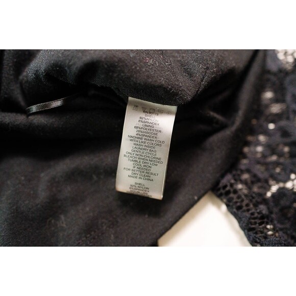 Elie Tahari Top Small Black lace blouse S goth witchy whimsygoth - Picture 4 of 8